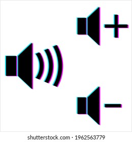 Icono de destello del altavoz, Ilustración de arte del vector del dispositivo del altavoz alto