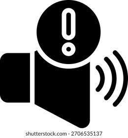 speaker glyph icon illustration vector