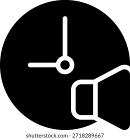 Vector de ilustración de icono de glifo de altavoz