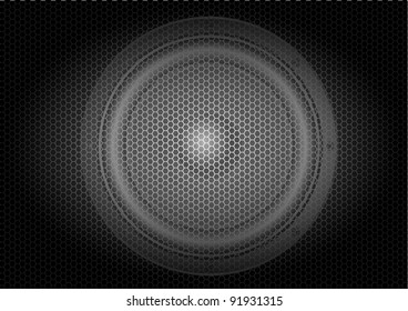 Speaker with grid
