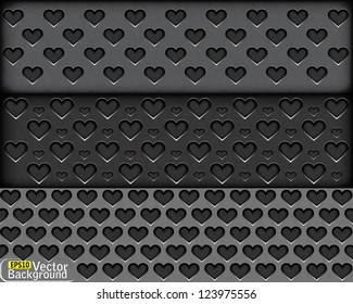 Speaker Grill Textur in Form von Herz.Vektorgrafik