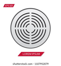 speaker grill vector icon symbol