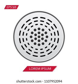 speaker grill vector icon symbol