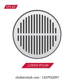 speaker grill vector icon symbol