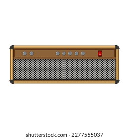 speaker guitar amplifier cartoon. speaker guitar amplifier sign. isolated symbol vector illustration