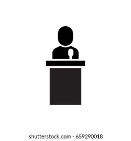 Conference Icon Stock Vector (Royalty Free) 607017803