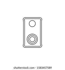 Speaker icon. Audio bass symbol. Logo design element