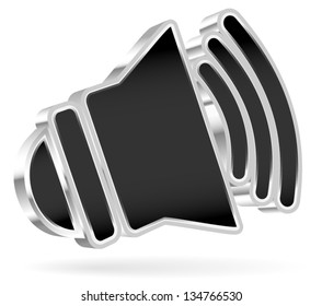 Speaker Icon /audio button, volume, sound, music, loud,playback/