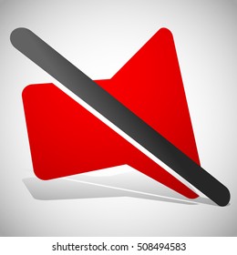 Speaker icon for audio, music related themes