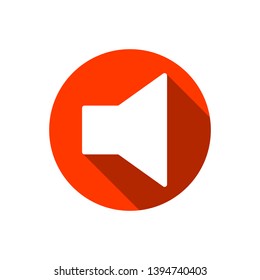 Speaker icon. Audio speaker and music speaker vector icon illustration for perfect web and mobile concept. Volume symbol in flat style