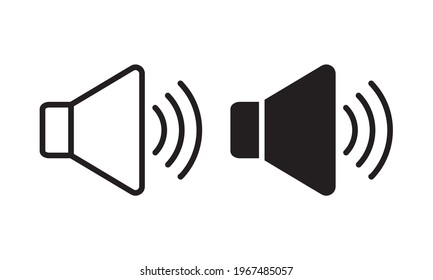 speaker icon, audio symbol icon vector