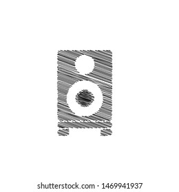 Speaker icon. Bass monitor symbol