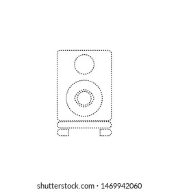 Speaker icon. Bass monitor symbol