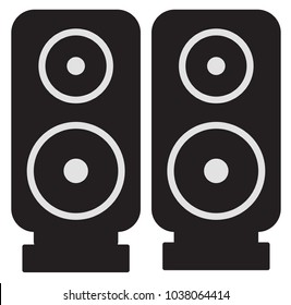 Speaker icon with black color