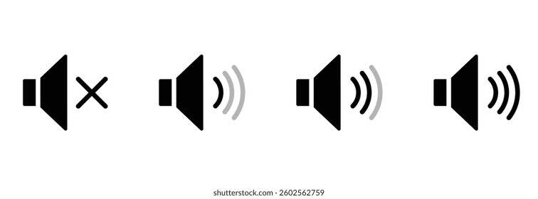 
speaker icon black vector design