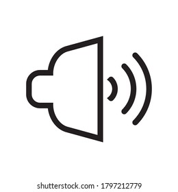 speaker icon black vector illustration