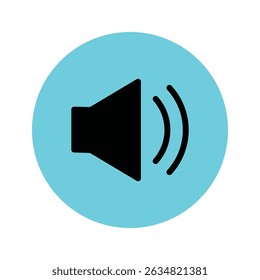 speaker icon. Black and White Sound Icon audio music speaker Animation, sound icon speaker vector, sound icon audio music speaker logo,eps-10