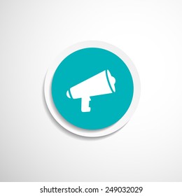 speaker icon broadcasting speak isolated scream speech