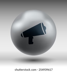 speaker icon broadcasting speak isolated scream speech