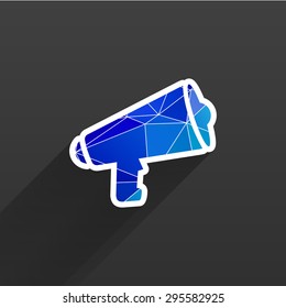 speaker icon broadcasting speak isolated scream speech