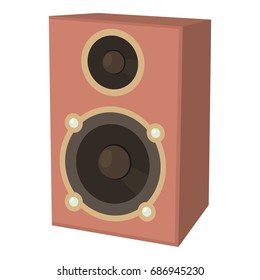 Speaker Icon. Cartoon Illustration Of Speaker Vector Icon For Web