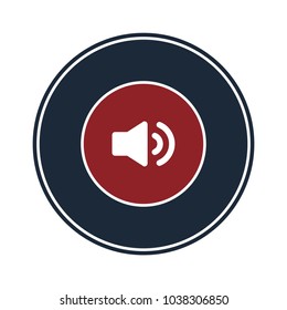 Speaker icon in circle