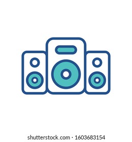 speaker, icon, collection, trendy, style,symbol