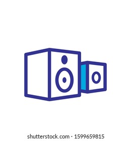 speaker icon, color style design
