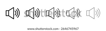 Speaker icon concept. graphic design, logo, Web, UI.