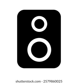 Speaker icon. Concept of music, sound, and audio