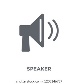 Speaker icon. Speaker design concept from  collection. Simple element vector illustration on white background.