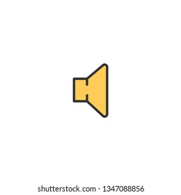 Speaker icon design. Essential icon vector illustration