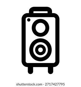 Plantilla de ilustración de diseño de icono de altavoz