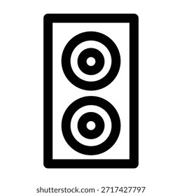 Plantilla de ilustración de diseño de icono de altavoz