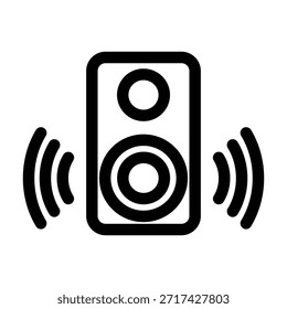 Plantilla de ilustración de diseño de icono de altavoz