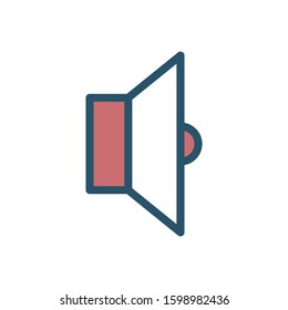 Speaker icon design template, color style