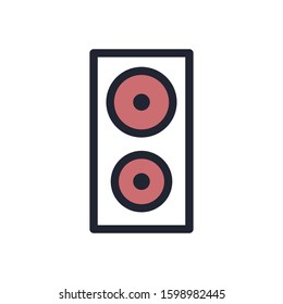 Speaker icon design template, color style