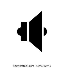 Speaker icon design template, glyph style, flat vector