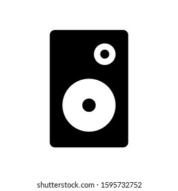 Speaker icon design template, glyph style, flat vector