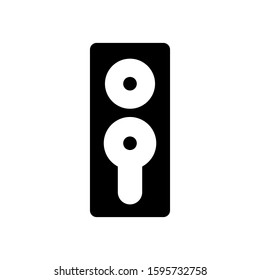 Speaker icon design template, glyph style, flat vector