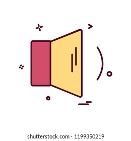 Speaker icon design vector