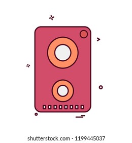 Speaker icon design vector