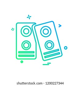 Speaker icon design vector
