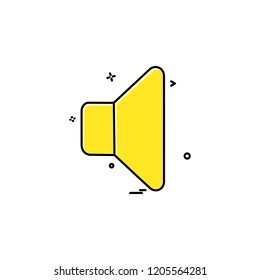 Speaker icon design vector