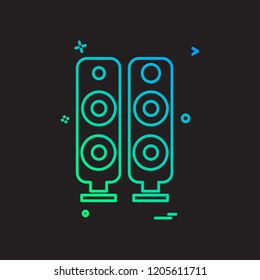 Speaker icon design vector