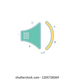 Speaker icon design vector 