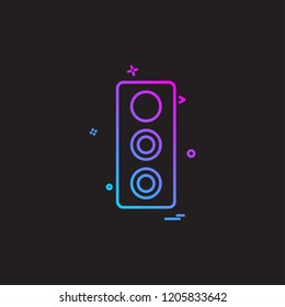 Speaker icon design vector