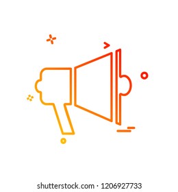 Speaker icon design vector