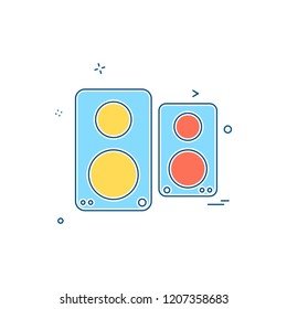 Speaker icon design vector