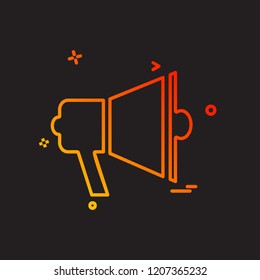 Speaker icon design vector